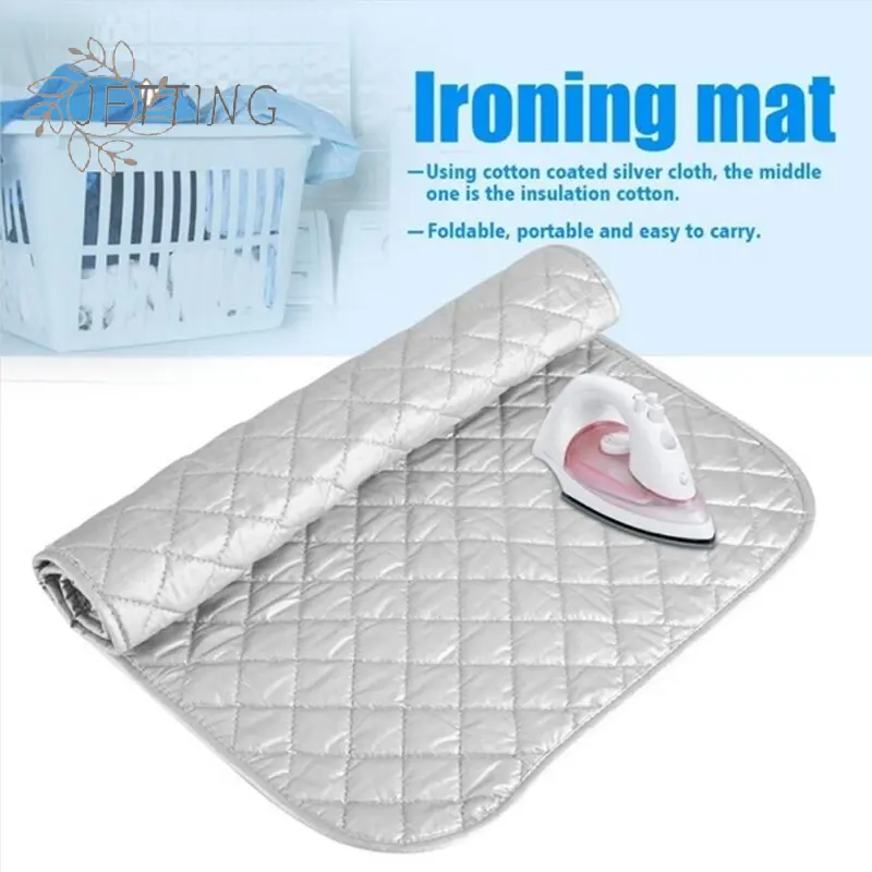 48*85cm / 60*55cm Ironing Mat Laundry Pad Washer Dryer Cover Board Heat Resistant Blanket Mesh Press Clothes Protect Protector