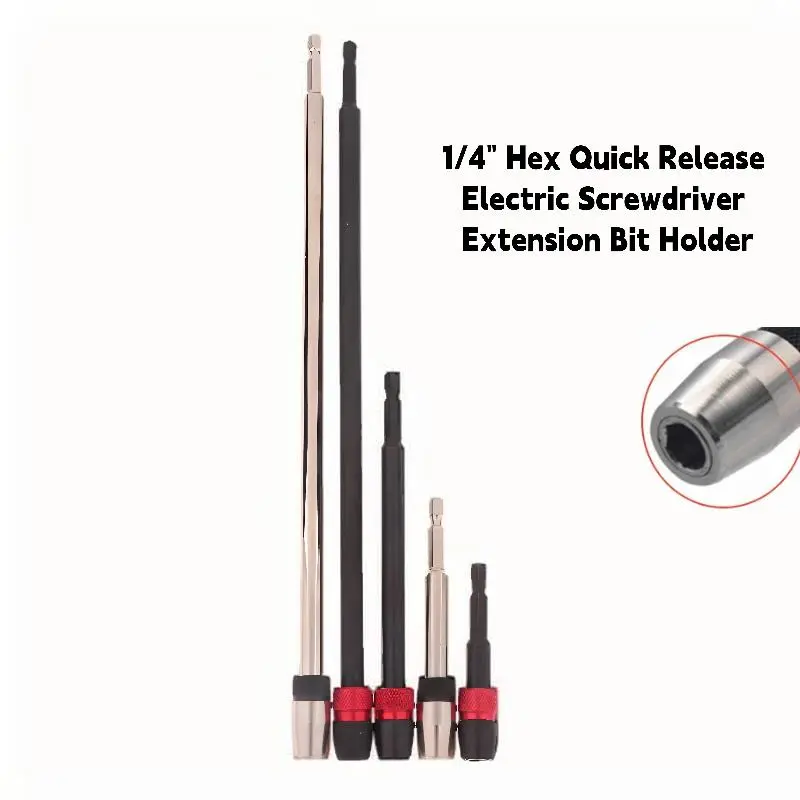 75/100/150/300MM 1/4 Inch Hex Quick Release Electric Screwdriver Extension Bit Holder Hand Tools