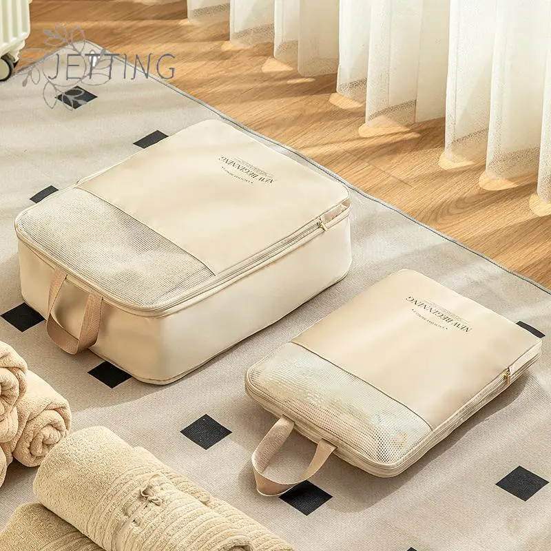 Travel Compression Packing Cube Travel Bag Luggage Organizer Travel Essentials Carry On Luggage Compression Storage Organizer