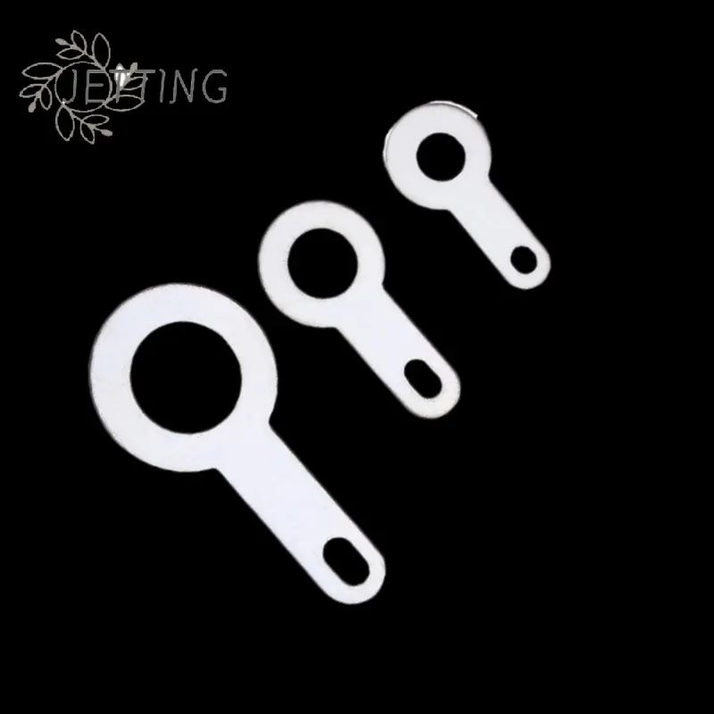 100Pcs Silver-plated Copper Single Head Soldering Terminal Circular Weld Washer Welding Sheet Soldering Lug