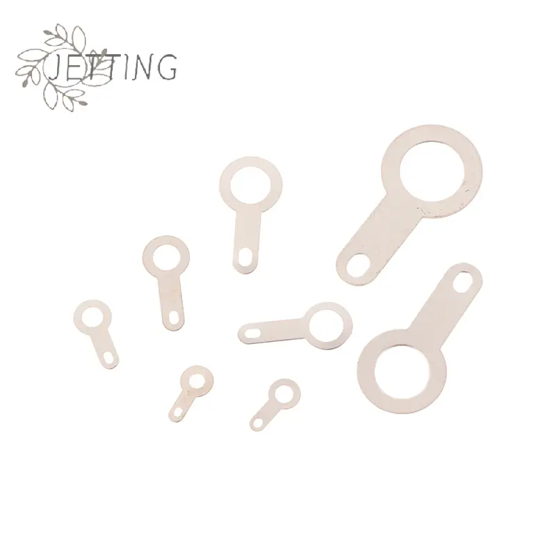 100Pcs Silver-plated Copper Single Head Soldering Terminal Circular Weld Washer Welding Sheet Soldering Lug