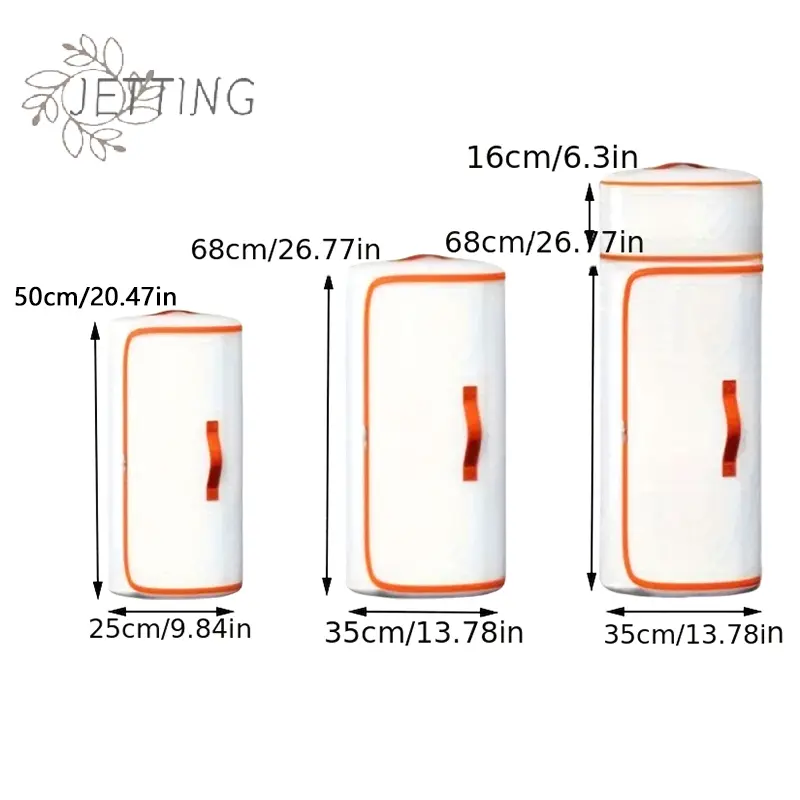 1pc PVC Waterproof Roll-Shaped Quilt Storage Bag Large Capacity Wardrobe Organizer Quilt Clothing Storage Bags Compression Bag