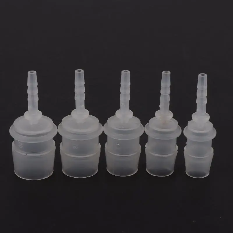 5Pcs Plastic Flexible Hose Two-way Head Connector Reducer Fitting Adapter For Water Pipe Repair Garden Aquarium Laboratory