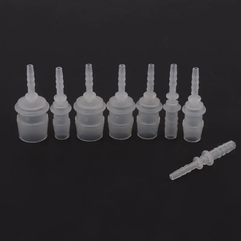 5Pcs Plastic Flexible Hose Two-way Head Connector Reducer Fitting Adapter For Water Pipe Repair Garden Aquarium Laboratory