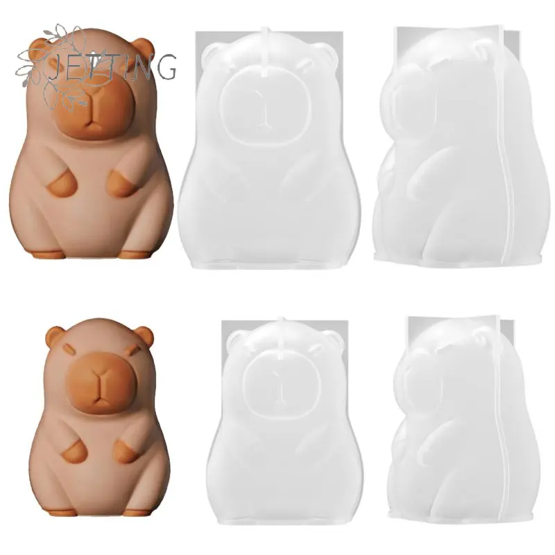 3D Capybara Mold 3D Capybara Mousse Cake Silicone Mold Capybara Mold Animal Mold Candle Mold For Mousse Cake Ice Cream Mold