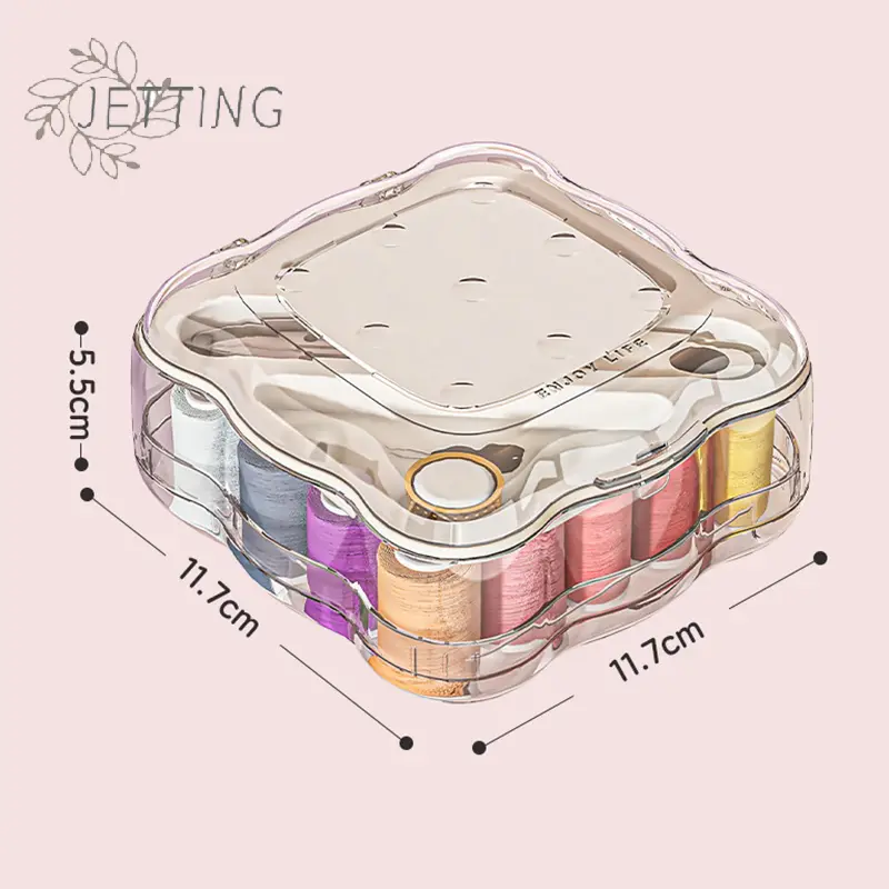 Professional Sewing Box Kit Portable Home Travel Sewing Needlework Box Set DIY Clothing Crafts Scissors Tools Accessories