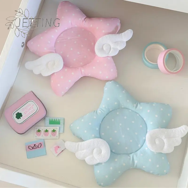 Thickened Photo Props Insulated Coaster Cotton Filled Star Shape Dot DIY Korean Fashion Cartoon Coaster INS Style Coaster