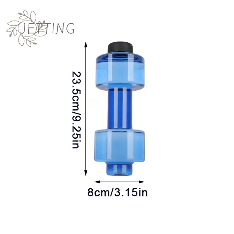 500ml Dumbbell Shaped Sport Water Bottle Kettle PET Outdoor Unbreakable Fitness Cycling Gym Travel Leak-proof Water Cup