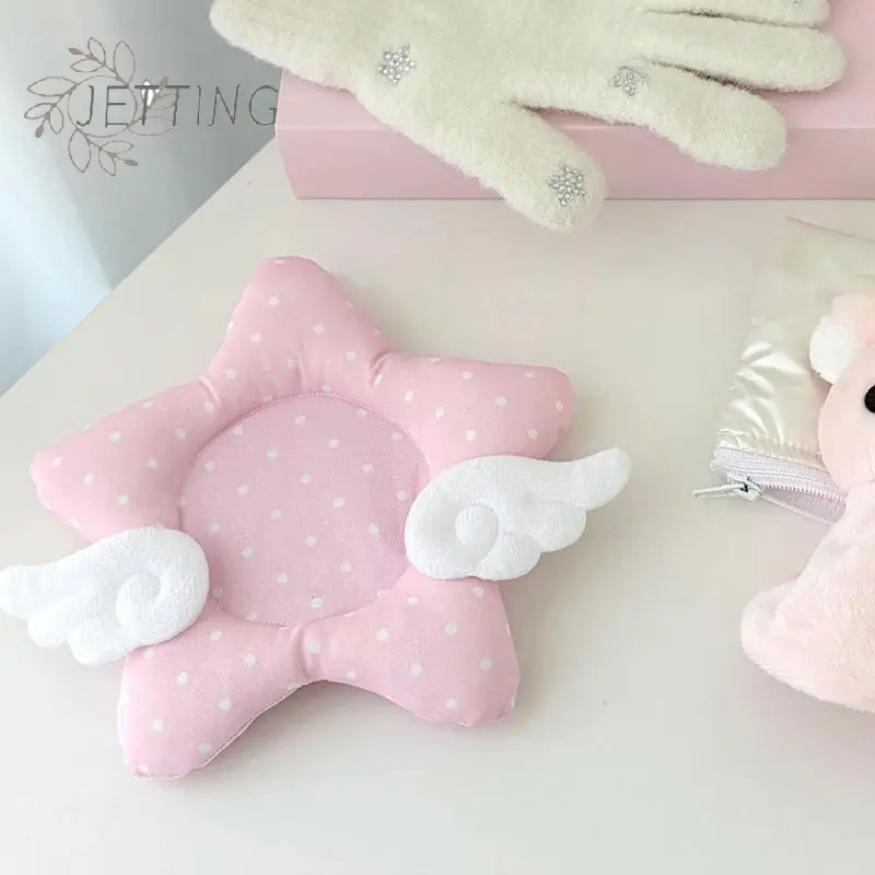 Thickened Photo Props Insulated Coaster Cotton Filled Star Shape Dot DIY Korean Fashion Cartoon Coaster INS Style Coaster