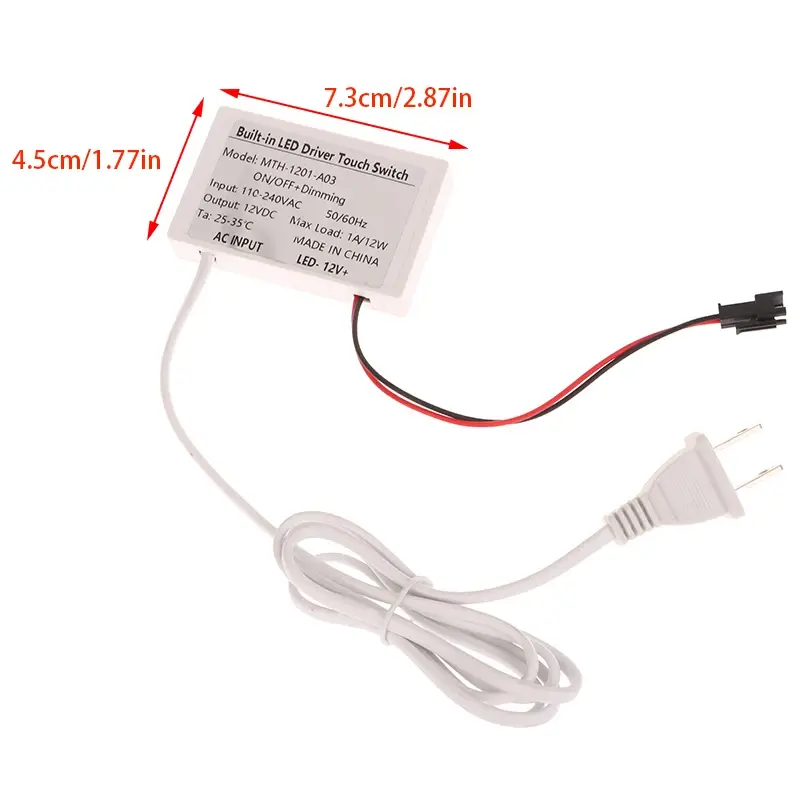 1PCS Mirror Switch Touch Switch 12V 1A Bathroom Touch Sensor For Led Light Mirror Headlight Bathroom Capacitance Sensor Module