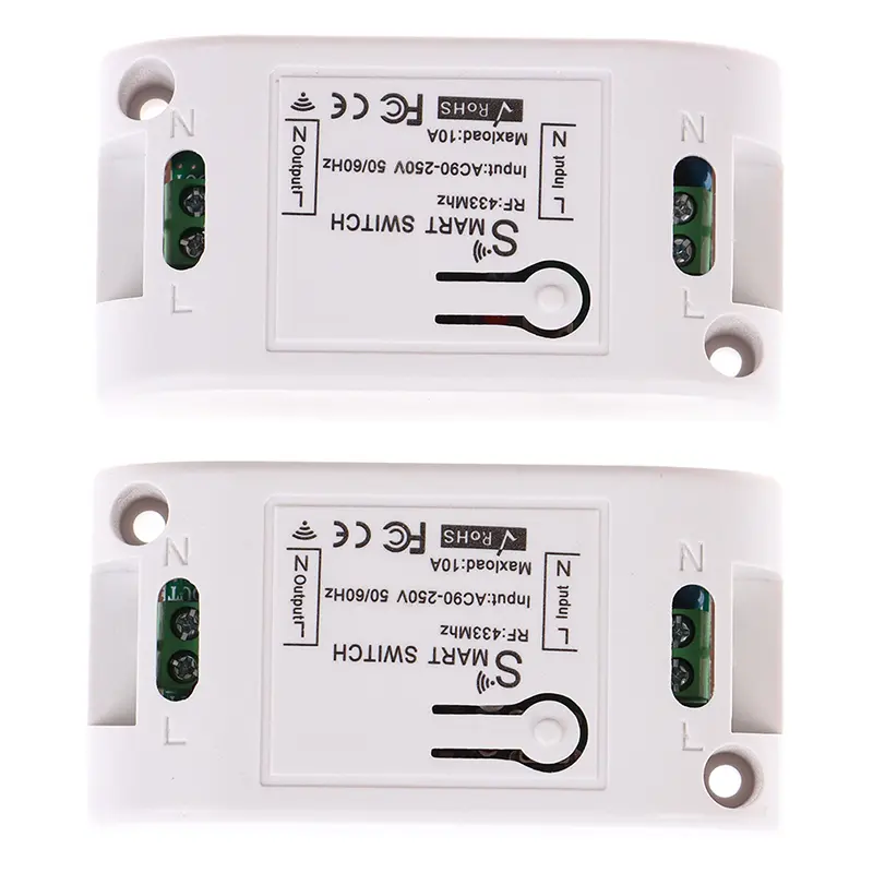 RF 433 AC 220V Receiver Smart Home Wifi Wireless Remote Control Smart Switch Smart Life/Tuya APP Works With Alexa Google