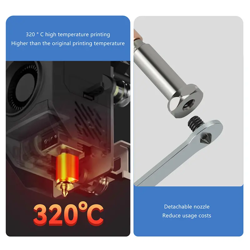 Metal Hot End Heating Component Integrated Nozzle Heating Plate 3D Printer Accessories