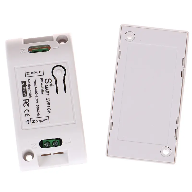 RF 433 AC 220V Receiver Smart Home Wifi Wireless Remote Control Smart Switch Smart Life/Tuya APP Works With Alexa Google