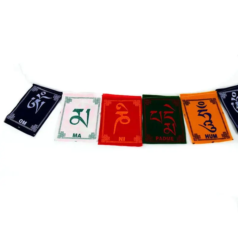 10pc/string Religious Mini Colorful Prayer Flags Wind Horse Flag Buddhist Ceremony Flag Ceremony Flags Tibetan Buddhist Supplies