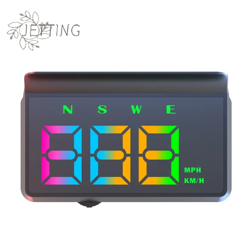 GPS HUD Speedometer KMH MPH Meter HUD Big Font Digital White Green Light Display Car Head Up Display USB Plug