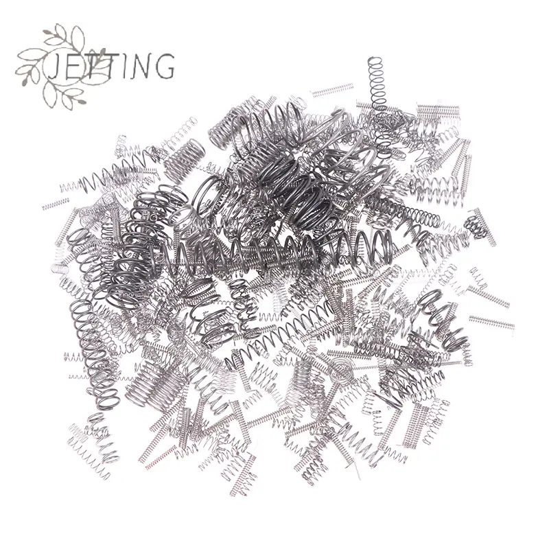 200Pcs Mixed Multi-size Mini Spring Parts Accessories Stainless Steel Compression Spring Ballpoint Pen Spring