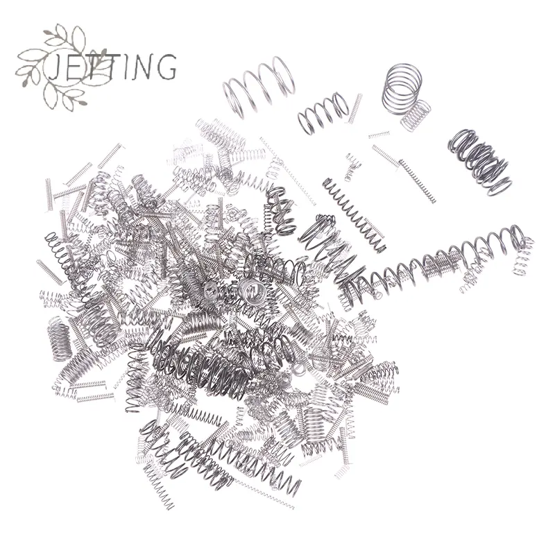200Pcs Mixed Multi-size Mini Spring Parts Accessories Stainless Steel Compression Spring Ballpoint Pen Spring