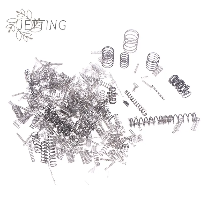 200Pcs Mixed Multi-size Mini Spring Parts Accessories Stainless Steel Compression Spring Ballpoint Pen Spring