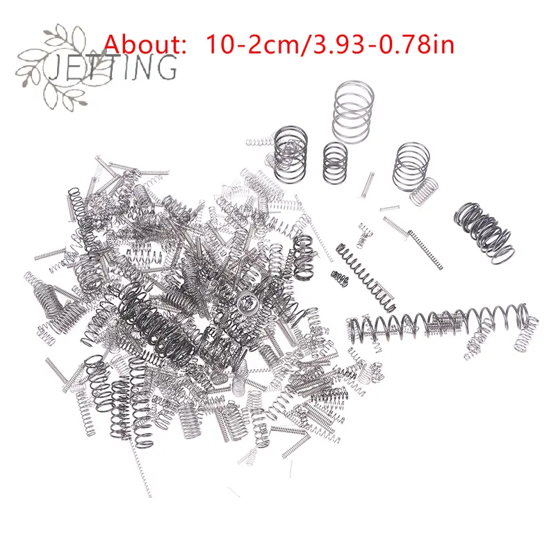 200Pcs Mixed Multi-size Mini Spring Parts Accessories Stainless Steel Compression Spring Ballpoint Pen Spring