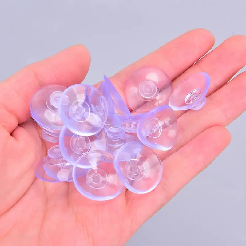 20PCS/Lot Vacuum Cup Suction Cups For Pad Pasting 20mm Bathroom Mushroom Head Transparent Popular Sucker