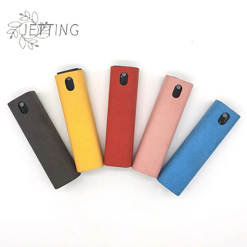 Portable 2 In 1 Phone Screen Cleaner Spray Dispensing Bottle Screen Cleaner Tool Soft Phone PC Clean Polishing Cloth Glass Clean
