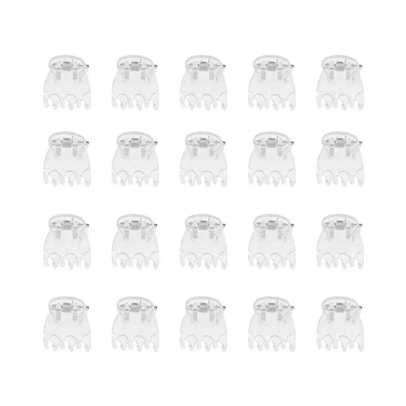 50Pcs 6 Claws Orchid Clips Plastic Butterfly Flowers Support Clear Fixer For Garden Vine Stem Plants Climbing
