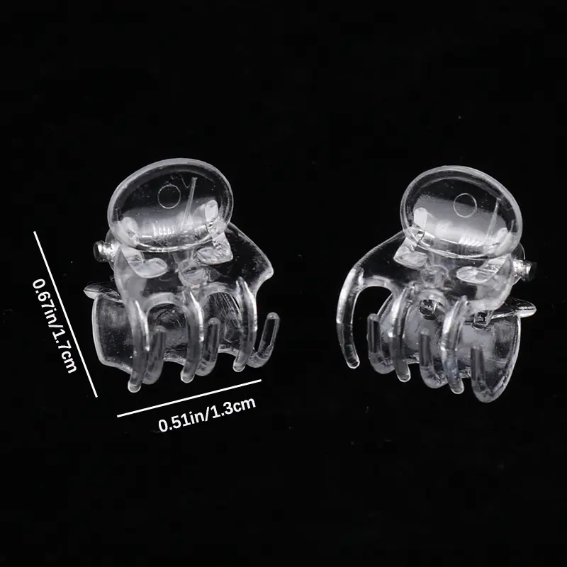 50Pcs 6 Claws Orchid Clips Plastic Butterfly Flowers Support Clear Fixer For Garden Vine Stem Plants Climbing