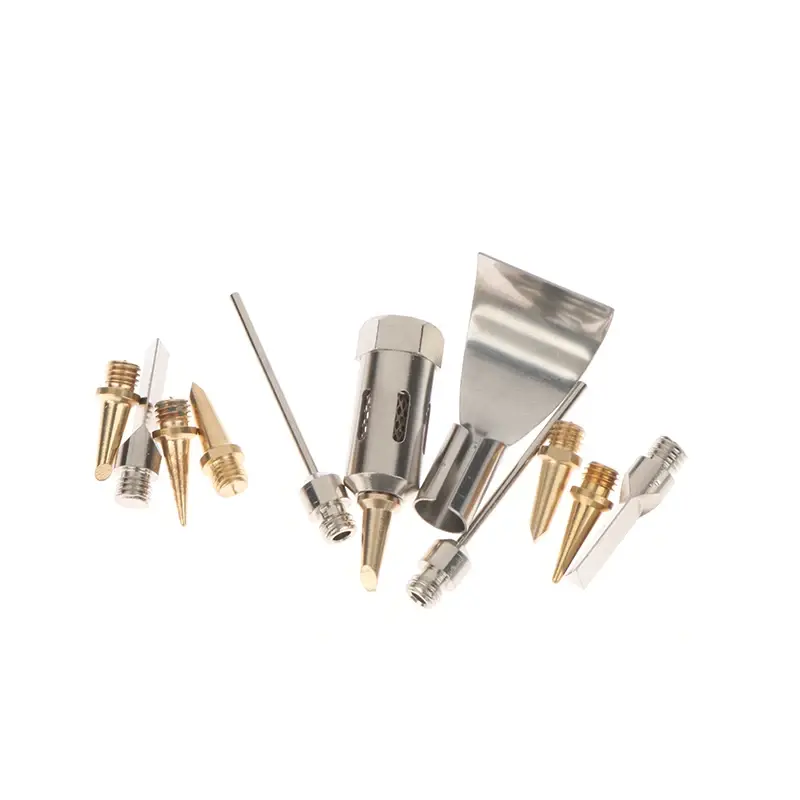 5/6pcs Butane Gas Soldering Iron Kit Welding Kit Torch Pen Tool Copper+Iron Gas Welding Kit Gas Soldering Iron Head