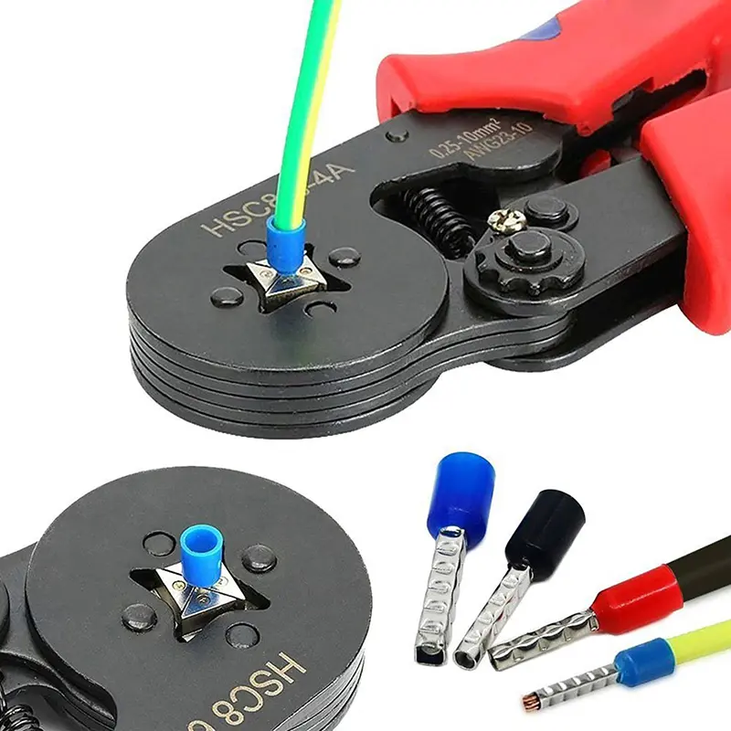 400pcs Wire Connect Insulated Connector Terminal Crimp Terminator Cold Pressed Insulated Termina E0508 7508 1008 1510 2512 4012