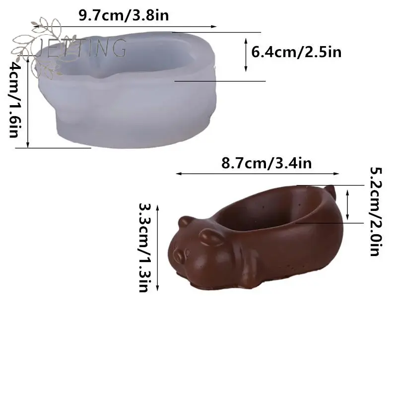 Cartoon Pig Shaped Mold Pig Skin Silicone Mold DIY Oven Free Mousse Cake Chocolate Milk Jelly Dessert Baking Mold