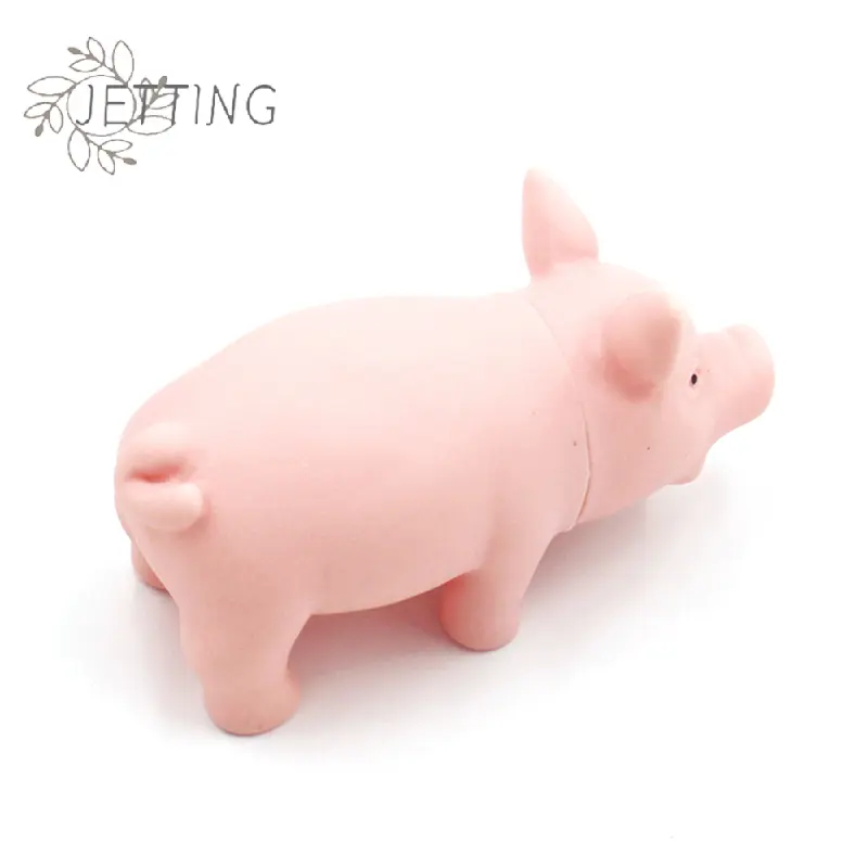 1Pc Simulate Interactive Simulation Model Pig Dog Cat Rubber Pig Toy Accessories Pet Toy