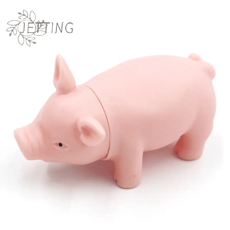 1Pc Simulate Interactive Simulation Model Pig Dog Cat Rubber Pig Toy Accessories Pet Toy