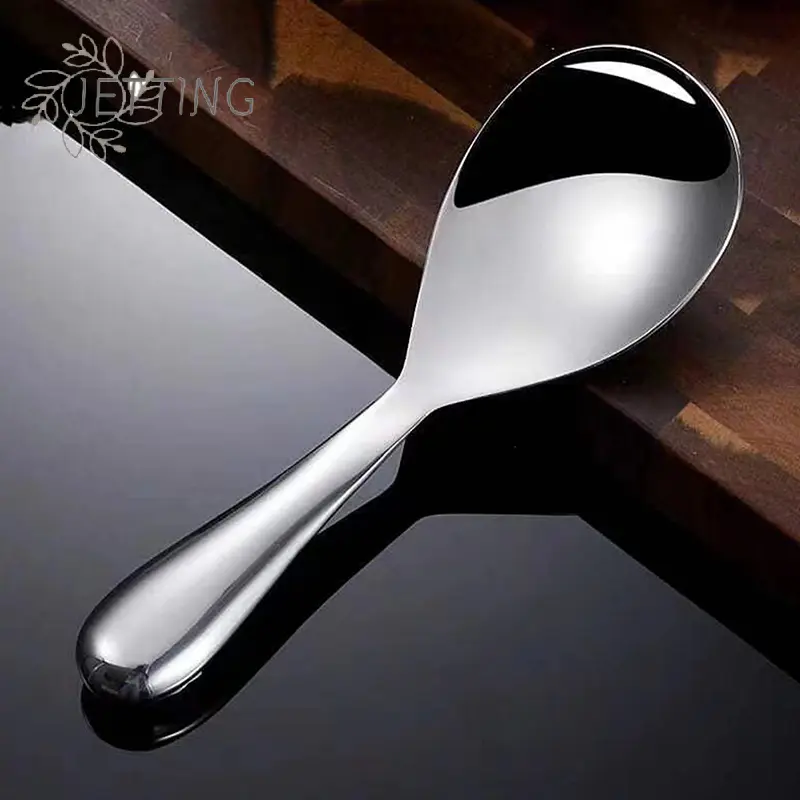 304 Stainless Steel Rice Spoon Anti Scalding Large Capacity Thicken Cooker Scoop Multi-purpose Tableware Buffet Serving Spoons