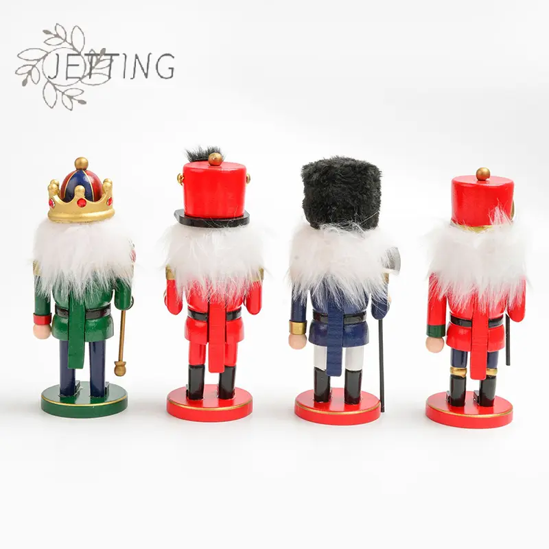 Wooden Christmas Nutcracker Soldier,Traditional Painted Nutcracker Figures,Festive Collectible Christmas Party For Home