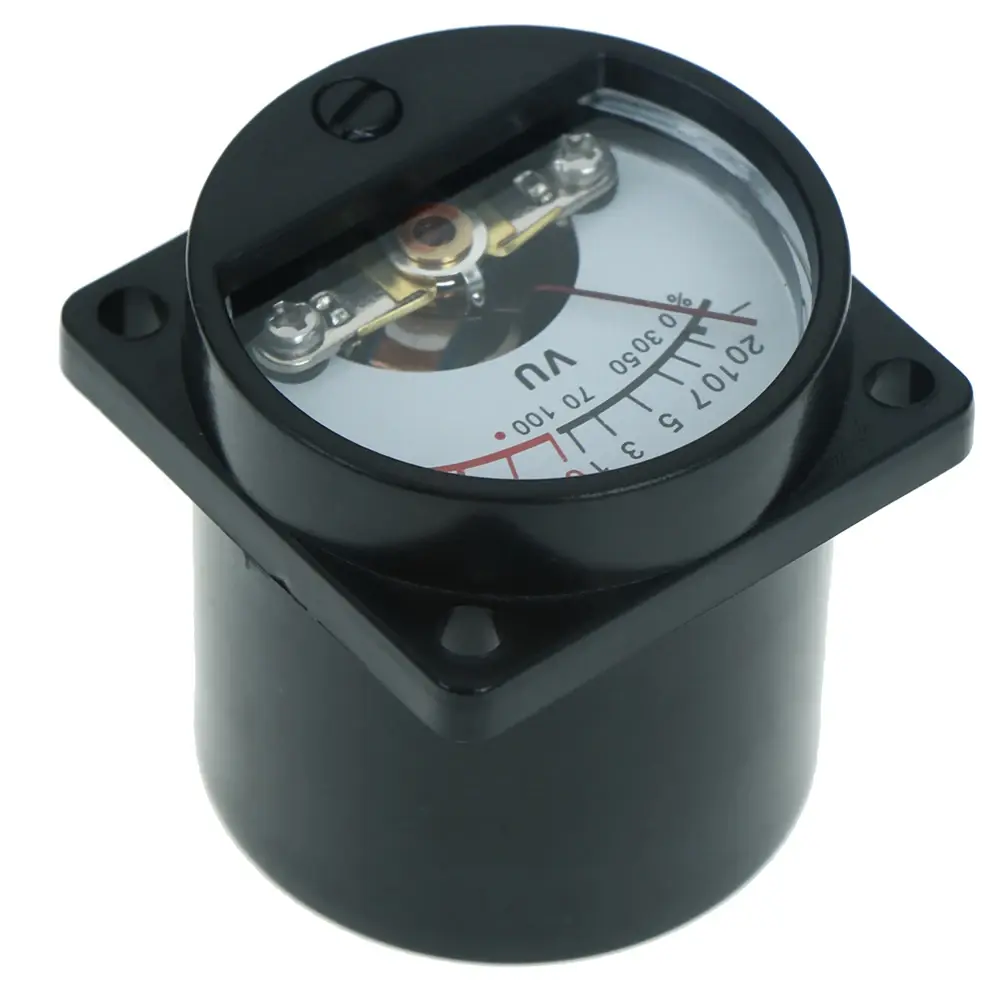 1PC High-Precision 6V-12V Panel VU Meter Bulb Warm Back Light Recording Audio Level Amp Meter