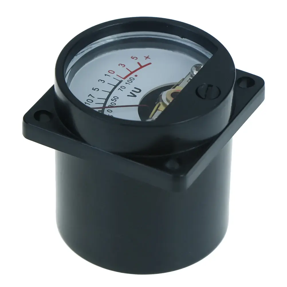 1PC High-Precision 6V-12V Panel VU Meter Bulb Warm Back Light Recording Audio Level Amp Meter