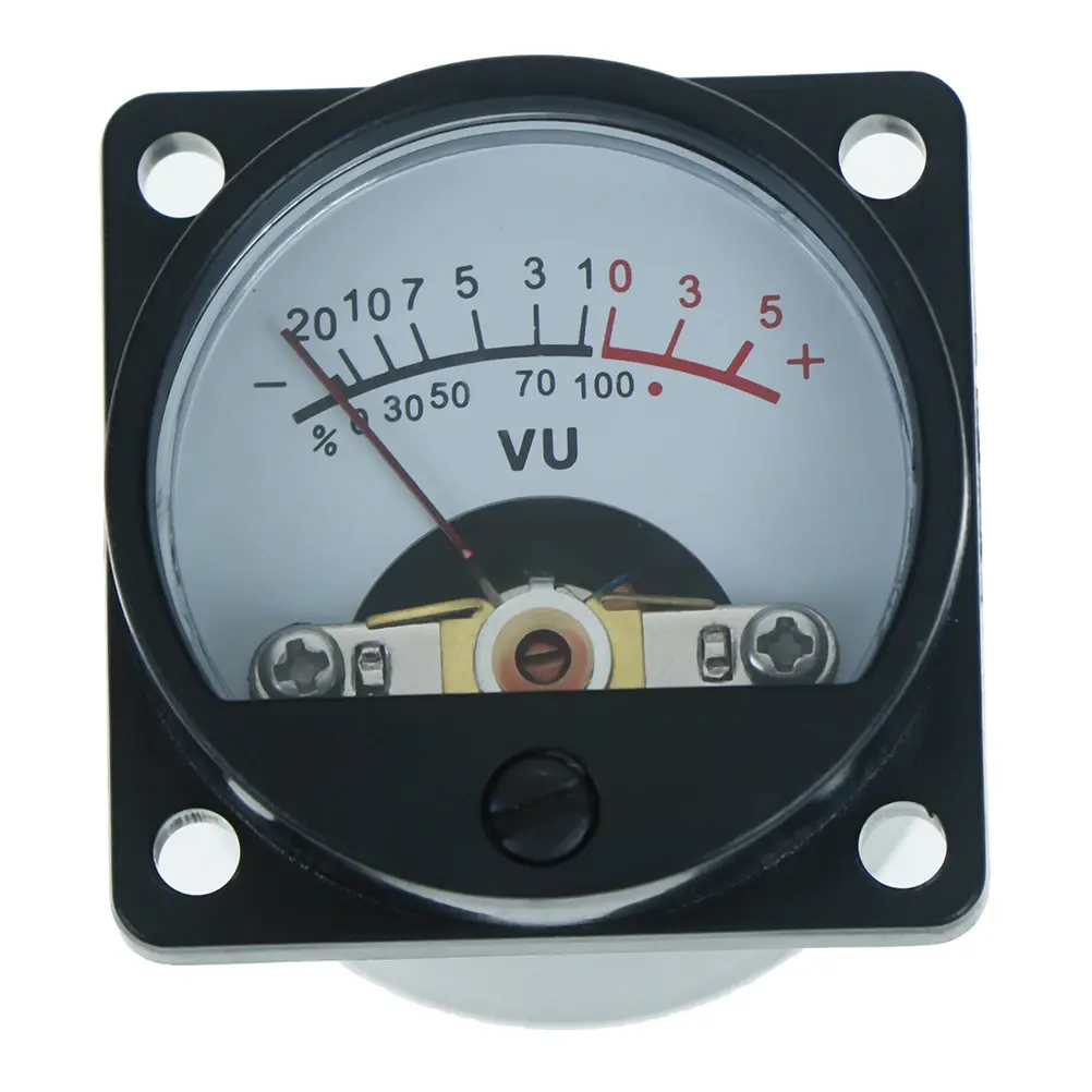 1PC High-Precision 6V-12V Panel VU Meter Bulb Warm Back Light Recording Audio Level Amp Meter