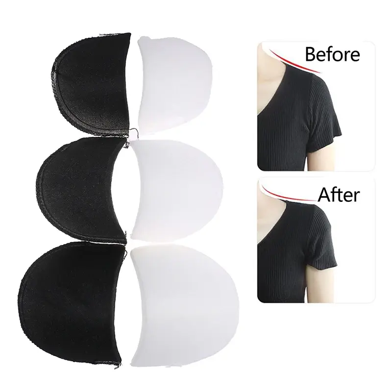 5Pairs Soft Padded Shoulder Padding Encryption Foam Shoulder Pads For Blazer T-shirt Clothes Sewing Shoulder Massage Cushion