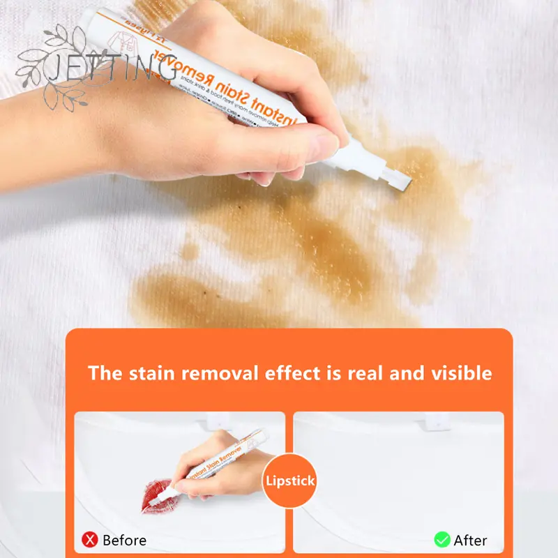 1 Pcs No-wash Portable Stain Remover Pen Portable Travel Friendly Works On Food And Drink Stains Multipurpose Bleach Pen