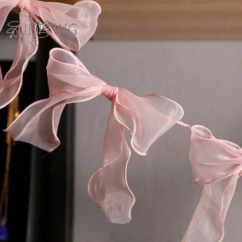 Pink Bowknot Banner Hanging Pendant Garlands For Girls Princess Birthday Party Decor Baby Shower Wedding Party Photo Background