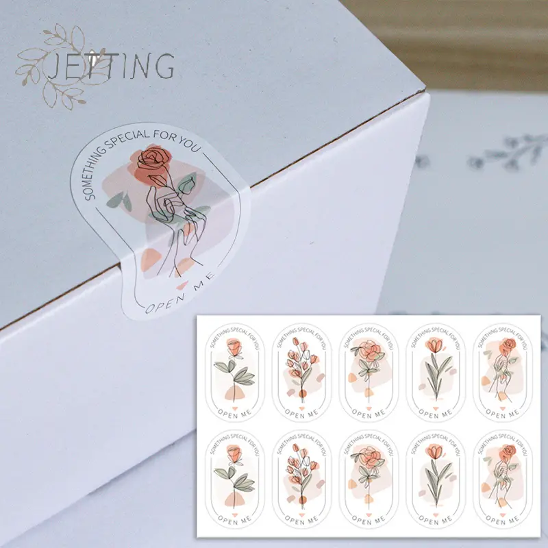 100pcs/wrap This Package Is Happy To See You Too Stickers Small Business Gift Box Packaging Decor Thank You Sticker Seal Labels