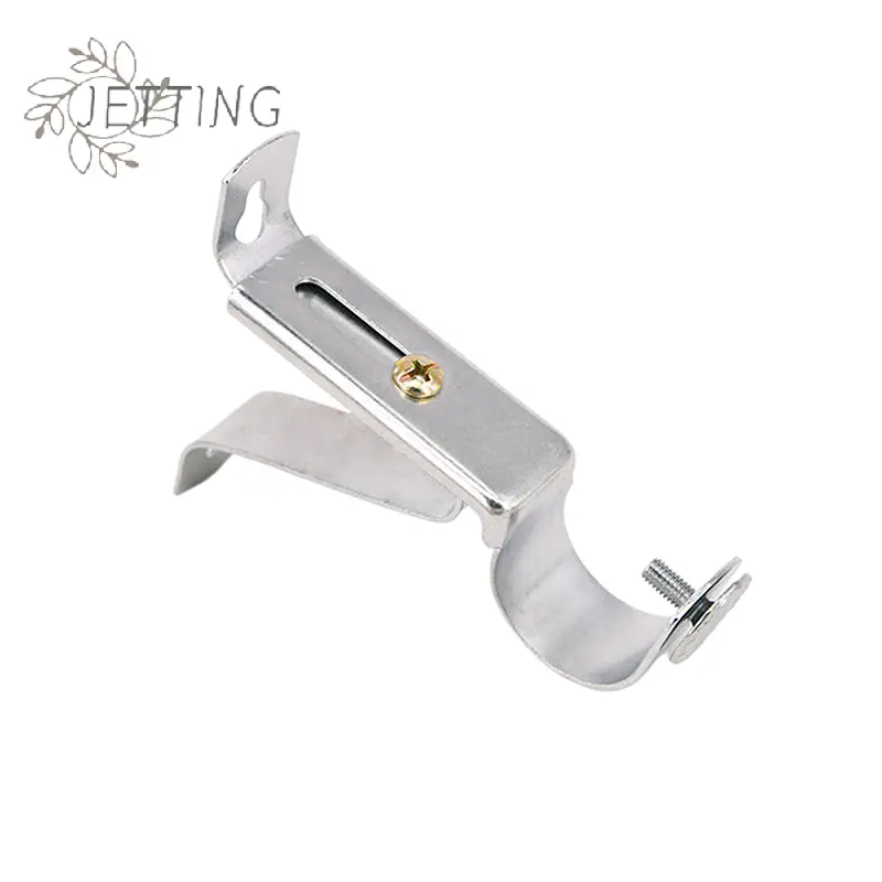 Iron Curtain Pole Bracket Single Pole Double Pole Base Roman Pole Top Mounted Bracket Non Perforated Curtain Accessories