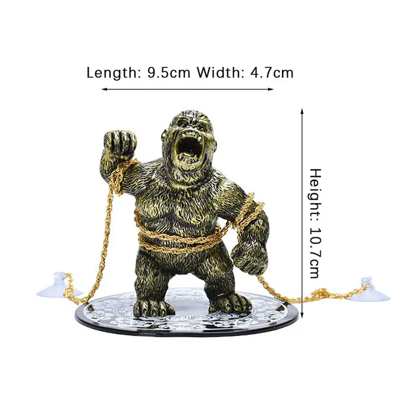 Car Dashboard Angry Gorilla Figurines Ornaments Funny Car Interior Accessories Room Desktop Decorations
