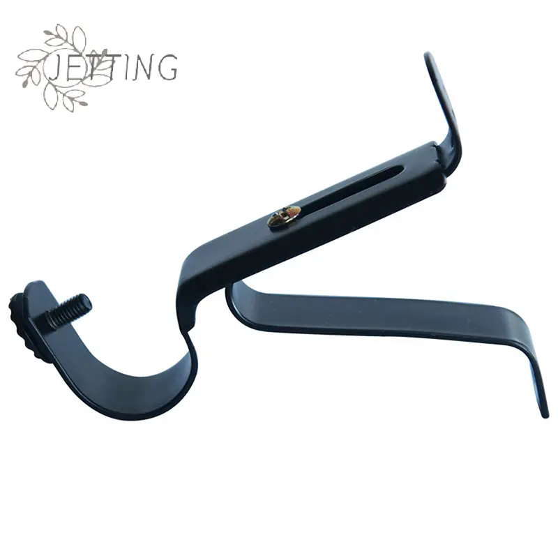 Iron Curtain Pole Bracket Single Pole Double Pole Base Roman Pole Top Mounted Bracket Non Perforated Curtain Accessories