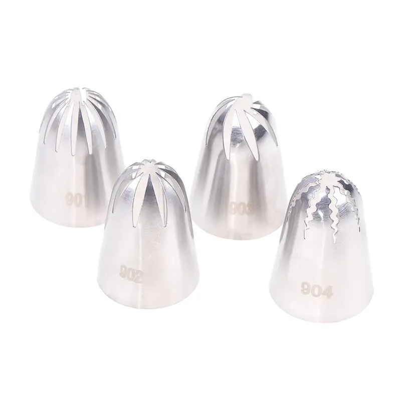 1Pc #352 Stainless Steel Rose Leaves Cupcake Decorating Tips Pastry Nozzles Fondant Leaf Tips Stainless Steel Piping Nozzles