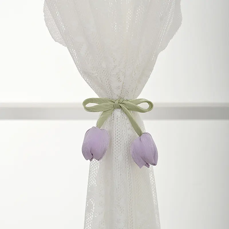 Tulip Curtain Clip Buckle Curtain Holders Hook Hanging Ball Tiebacks Home Curtain Decorative Accessories