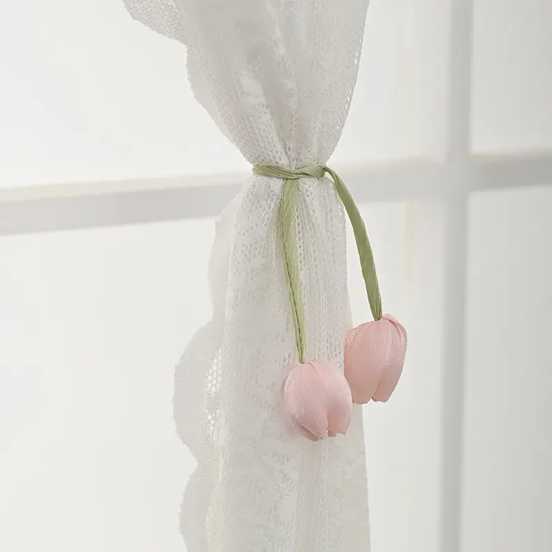 Tulip Curtain Clip Buckle Curtain Holders Hook Hanging Ball Tiebacks Home Curtain Decorative Accessories