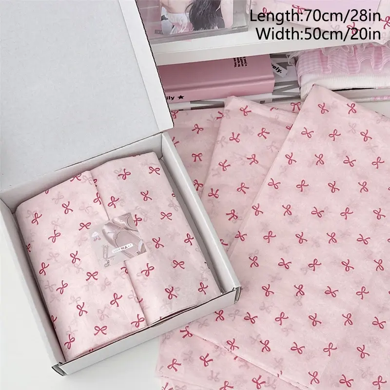 10pcs Bowknot Sydney Paper Hand-Kneaded Paper Cotton Paper Bouquet Flower Wrapping Paper Flower Wrapping Paper Cake Baking Gift