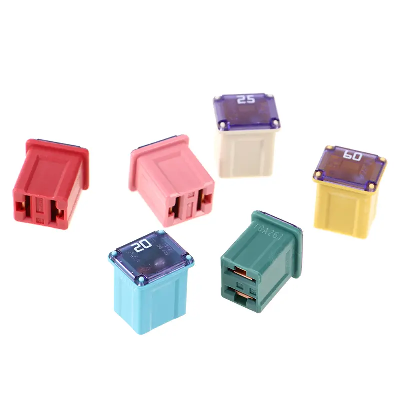 1Pc Square Fuse 20A 25A 30A 40A 50A PEC Automotive Car Fuse Tube Waterproof Fuse Box For Nissan Honda Toyota,socket Optional