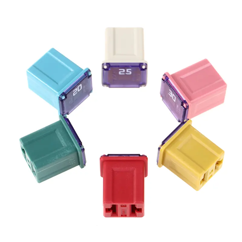 1Pc Square Fuse 20A 25A 30A 40A 50A PEC Automotive Car Fuse Tube Waterproof Fuse Box For Nissan Honda Toyota,socket Optional